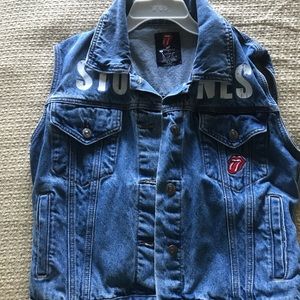 Rolling Stones vintage jean vest